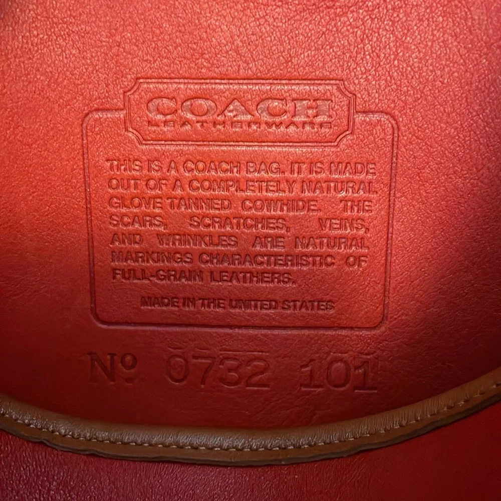 Vintage Coach Binocular Spectator 6853 (9853) RED WITH TABAC and brass - Picture 13 of 15